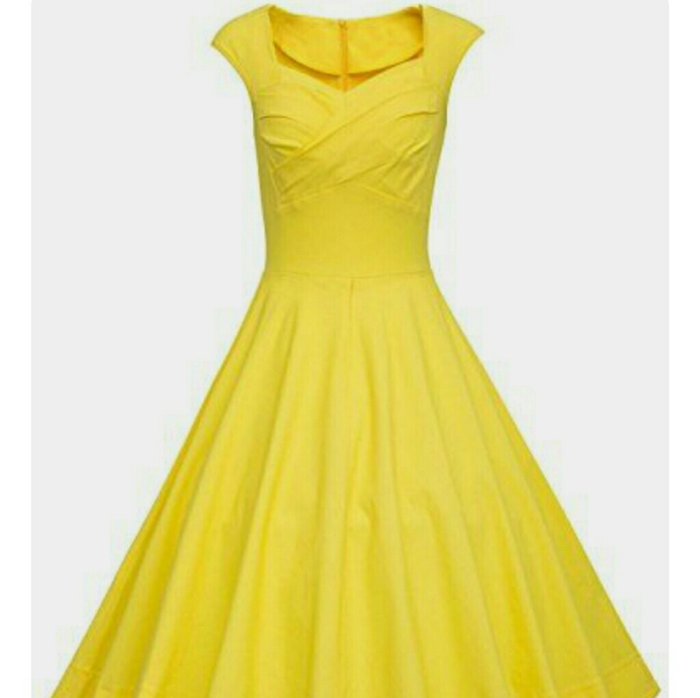 Yellow swing dress